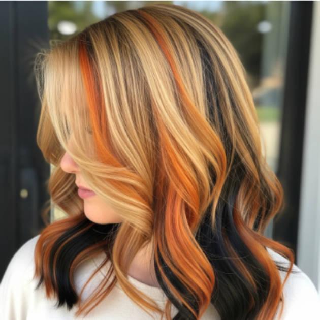 Blonde-Dominant Calico Hair