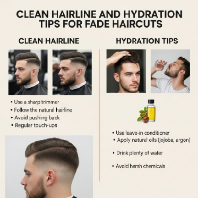 Clean Hairline and Hydration Tips for Fade Haircuts