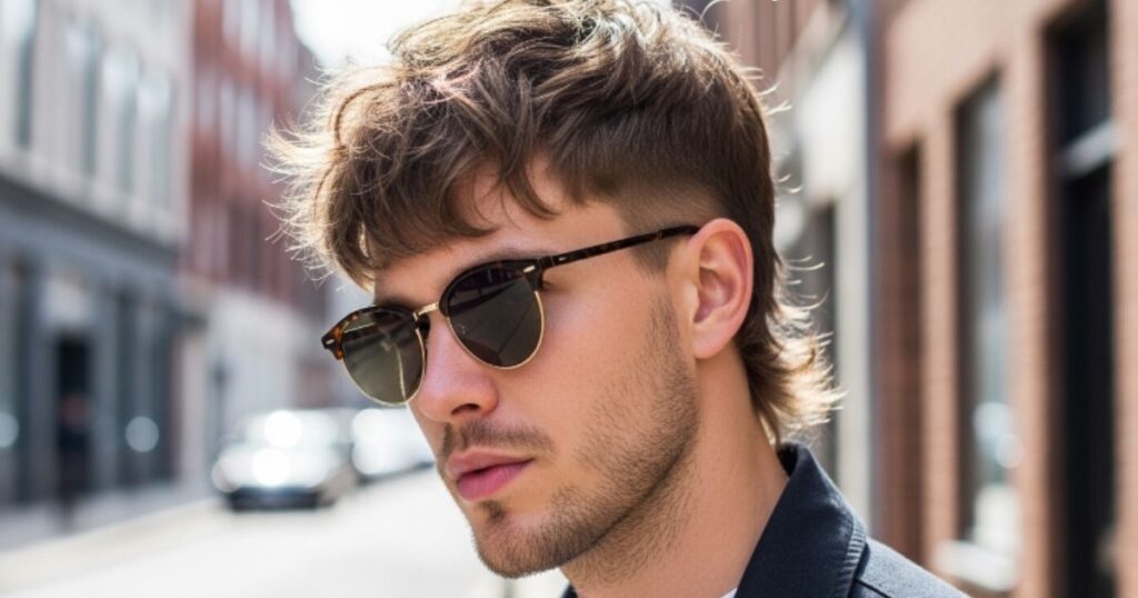 Disconnected Shag Hair Men Cut