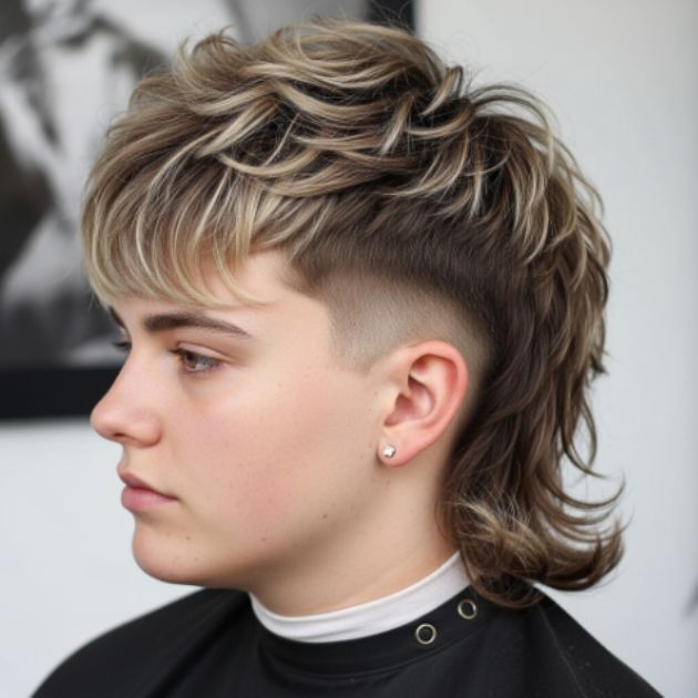 Fluffy Mullet for Thick Hair