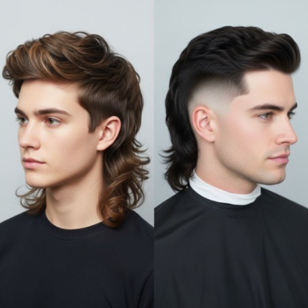 Fluffy Mullet vs Fade Mullet Haircut