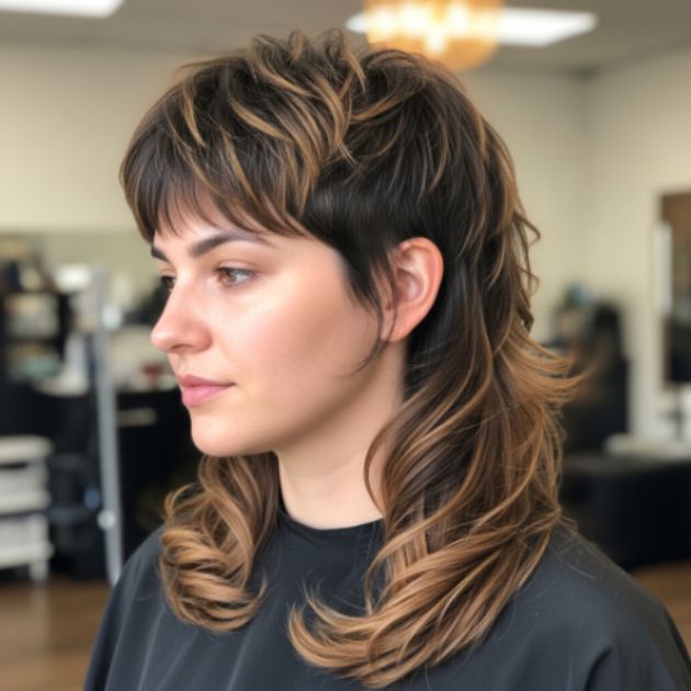 Layered Fluffy Mullet with Soft Flow