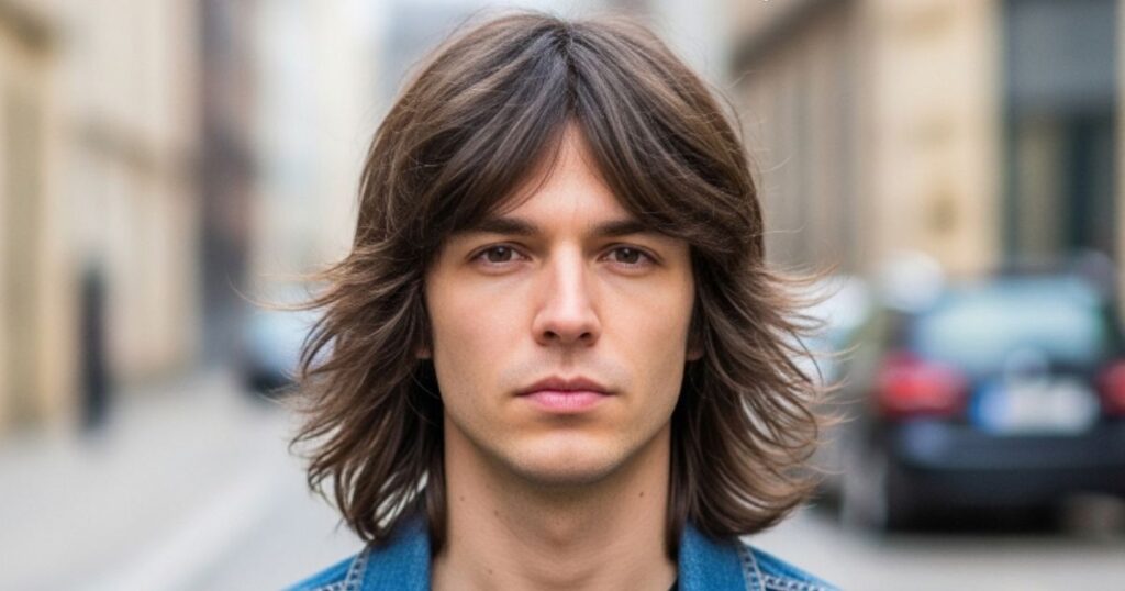 Long Men's Shaggy Hairstyles Look