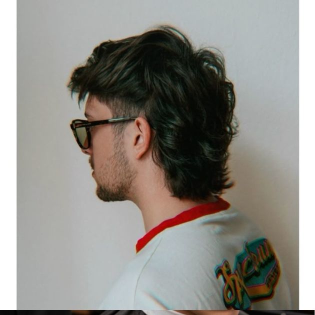 Modern Blonde Mullet with Soft Texture