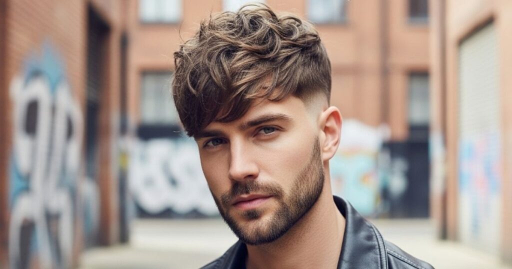 Shag Hair Men with Fade