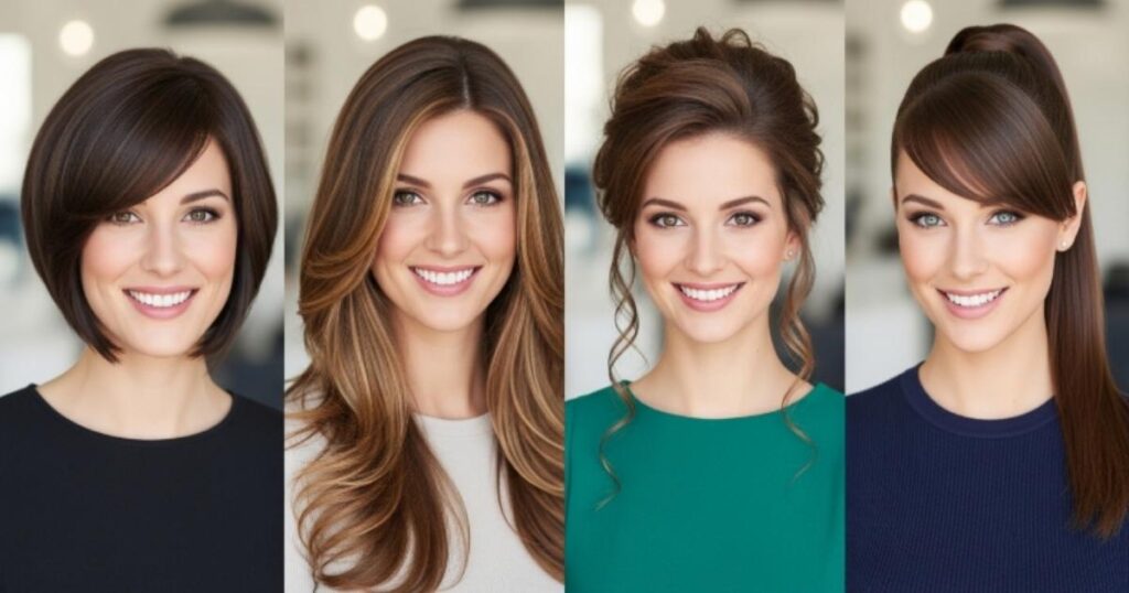  Successful Hairstyles for Double Chin