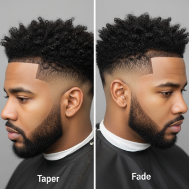 Taper vs Fade for Black Men and Curly Hair – Style, Texture, and Definition