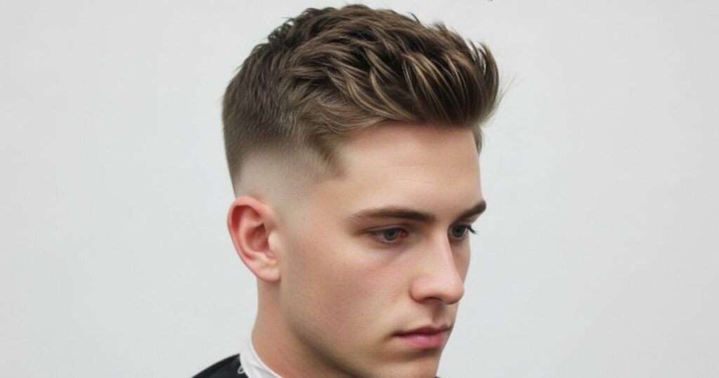 Textured Crop Low Fade Haircut for Men