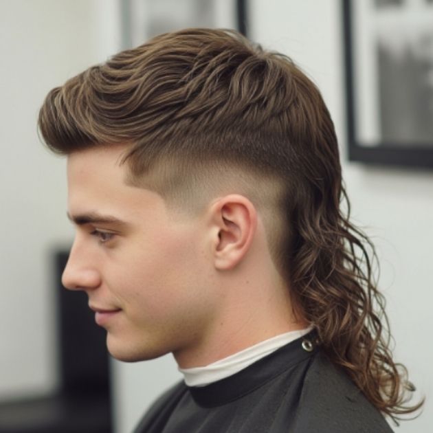 Undercut Wavy Mullet
