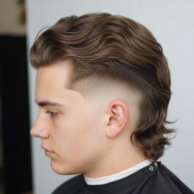 Wavy Mullet with Fade