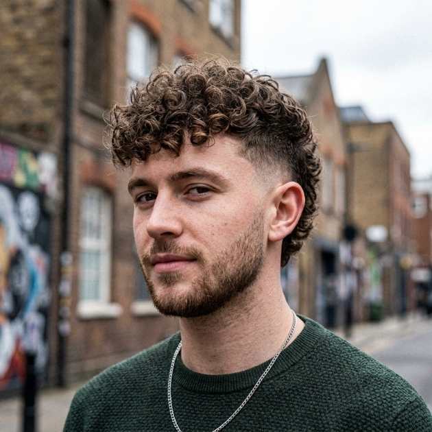 Burst Fade for Curly, Afro & Black Men