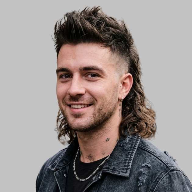 Classic Faux Hawk Mullet