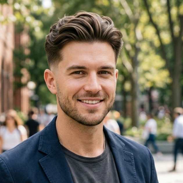  Clean-Cut Short Flow Hairstyle
