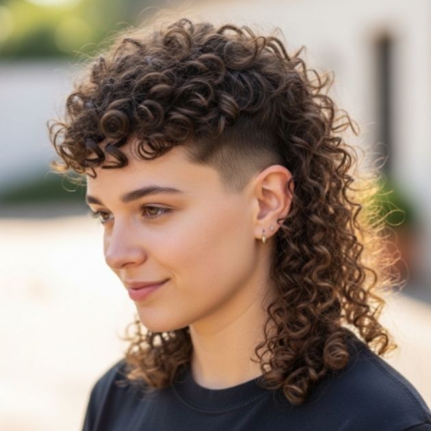 Curly Mullet