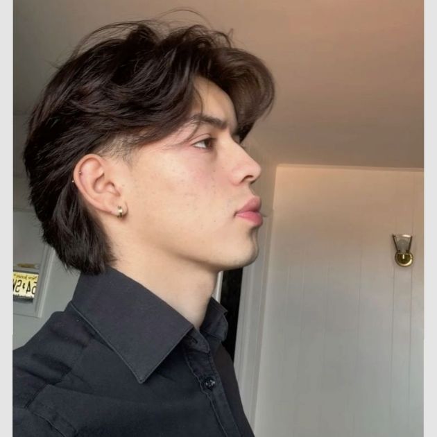Curtain Bangs with an Undercut