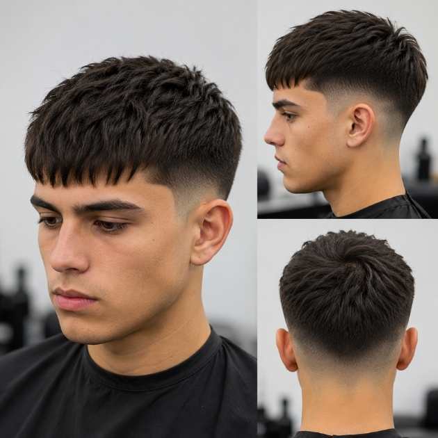 Fringe French Crop Mid Fade