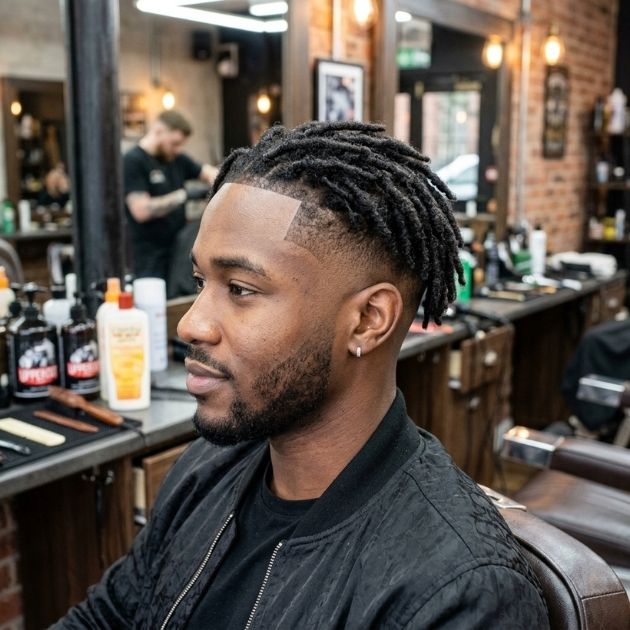 High Taper Fade with Short Dreads