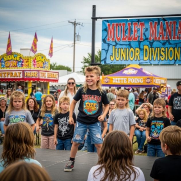 Kids Mullet Competitions and Pop Culture Influence
