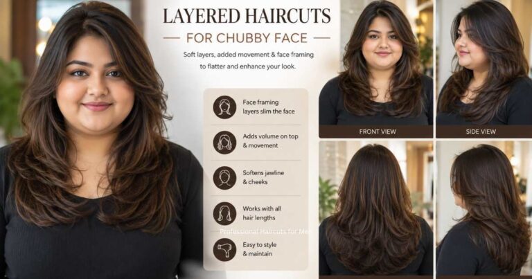 Layered haircuts Chubby Face