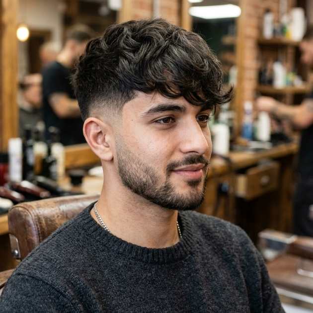Long Fringe with a Taper Fade
