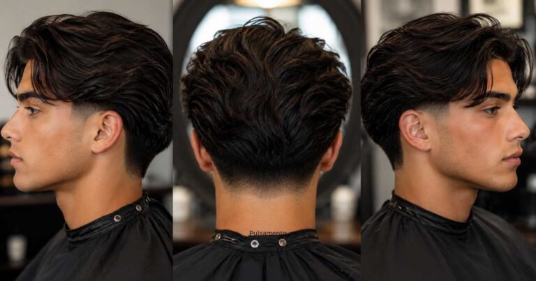 Long Hair low Taper Fade