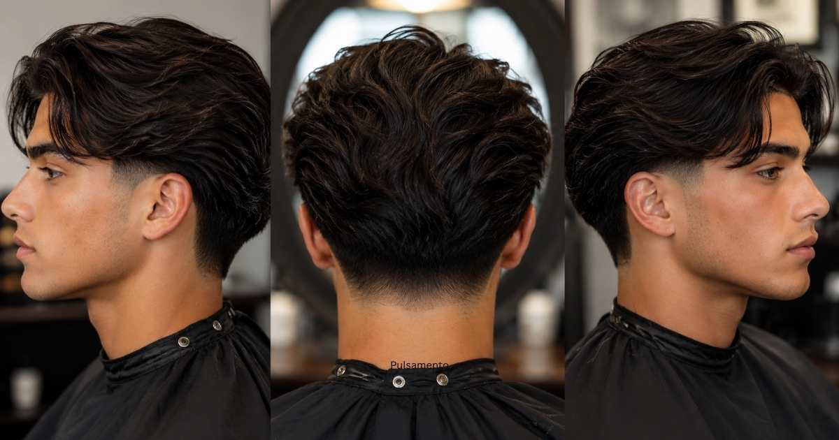 Long Hair low Taper Fade