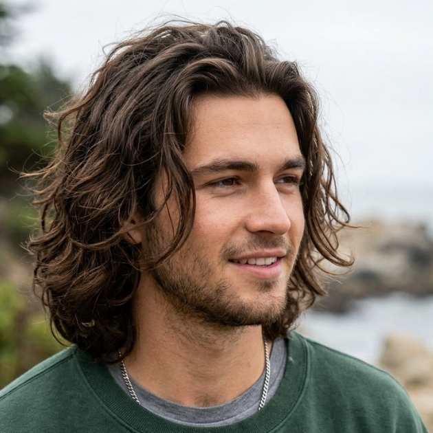 Long Messy Flow Hairstyle