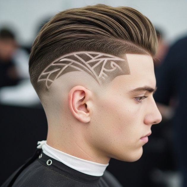 Low Burst Fade Design (Low Burst Fade with Design)