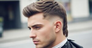 Low Taper Fade Mullet