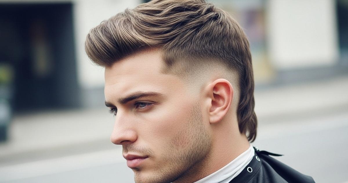 Low Taper Fade Mullet