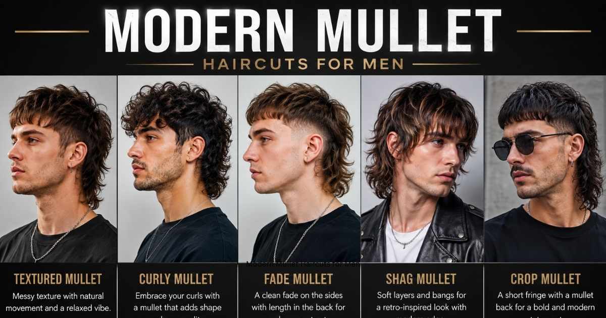 Modern Mullet Haircuts for Men