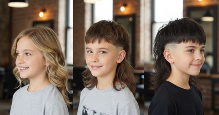 Modern Mullet Kids Hairstyles