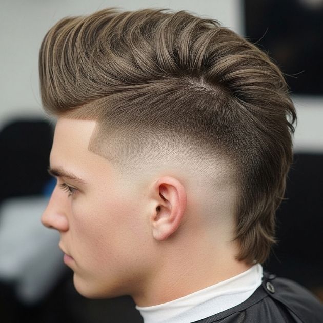 Mohawk Mullet with Taper