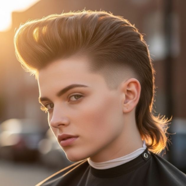 Pompadour Mullet