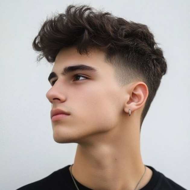 Short Modern Mid Fade Haircut Men