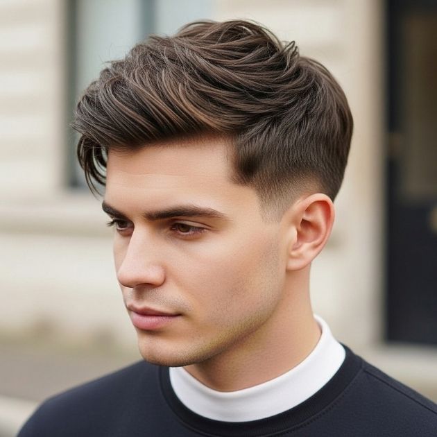 Short Textured Center Part