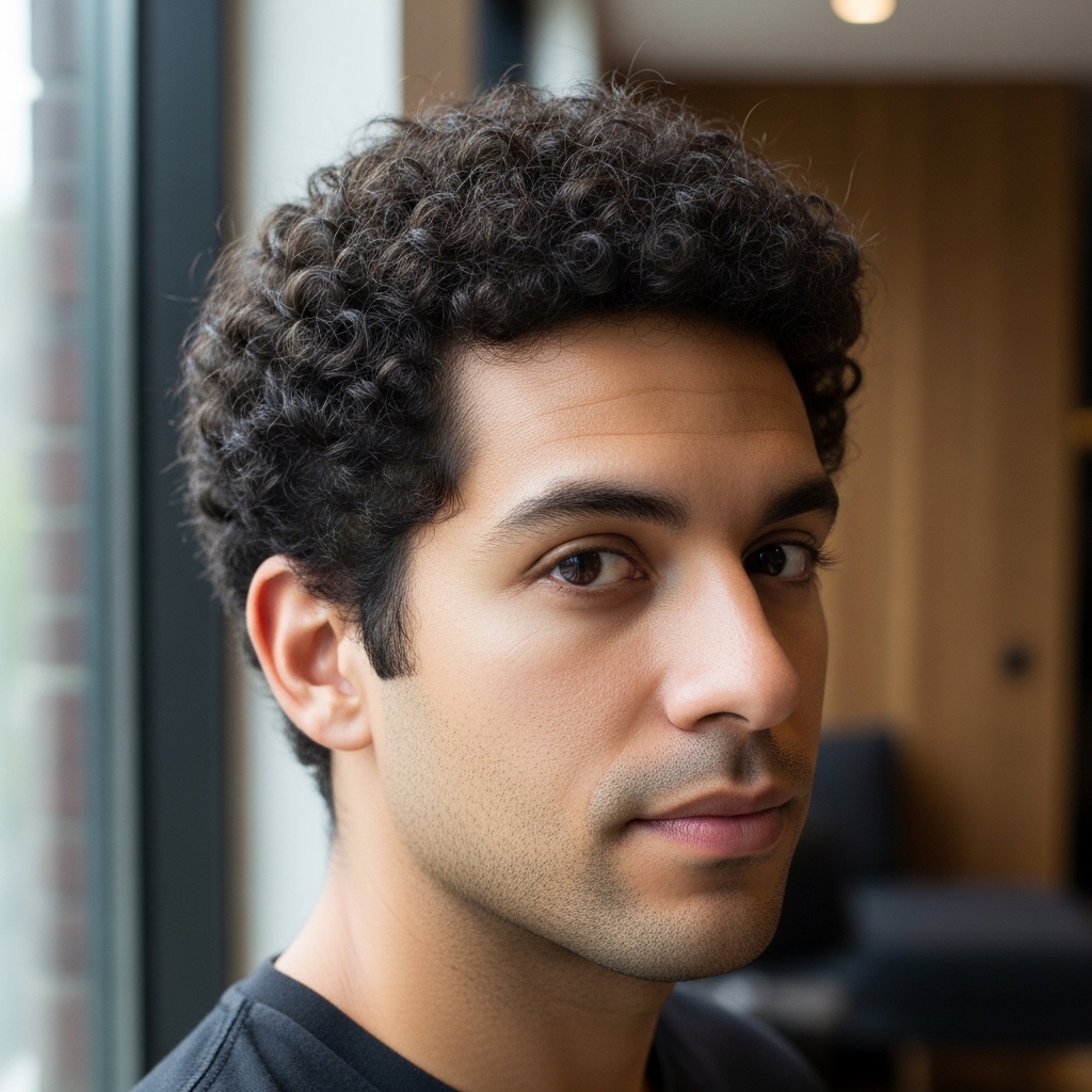 Shrinkage Effect in 3B Hairstyles for Men