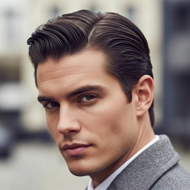 Stylish Classic Middle Part man