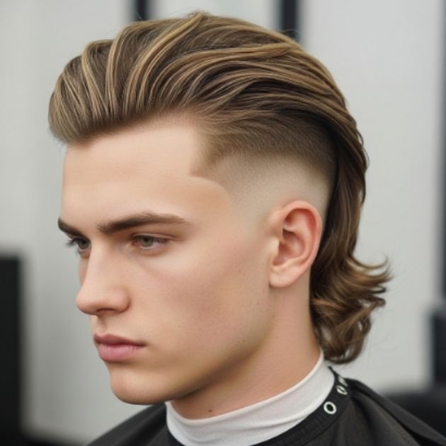 Taper Fade Mullet
