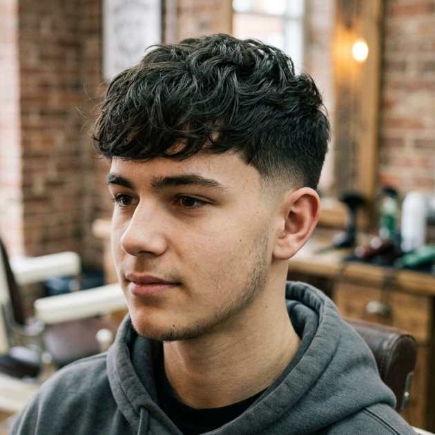 Teen Boys' Low Taper Fade Textured Crop