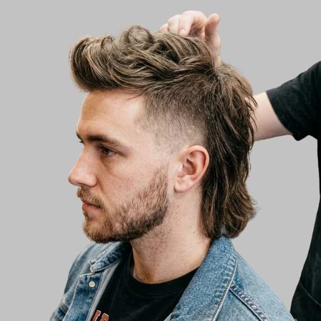 Texturizing Powder Faux Hawk Mullet