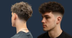 low taper fade fluffy hair