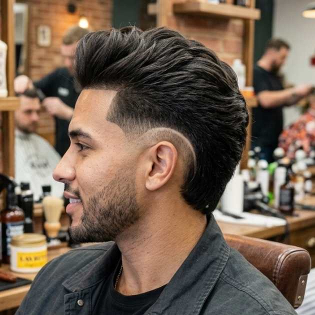Burst Fade Quiff