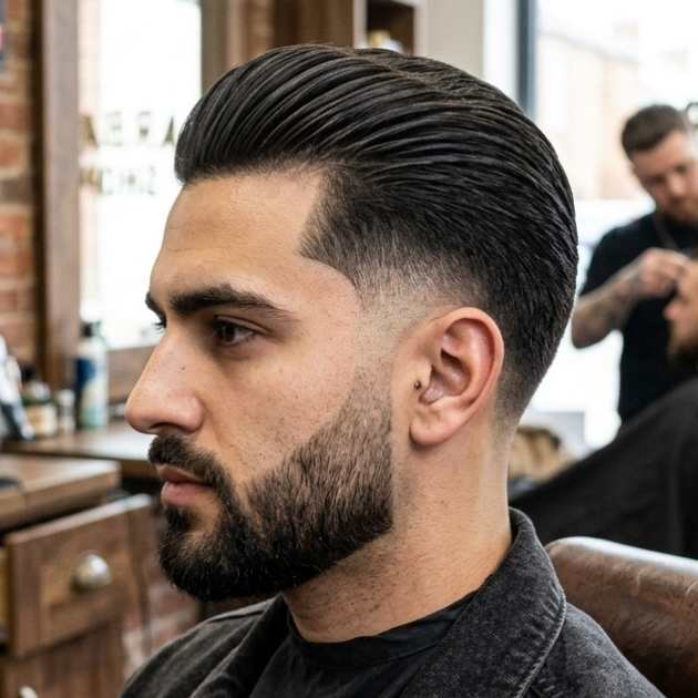 Burst Fade Slick Back