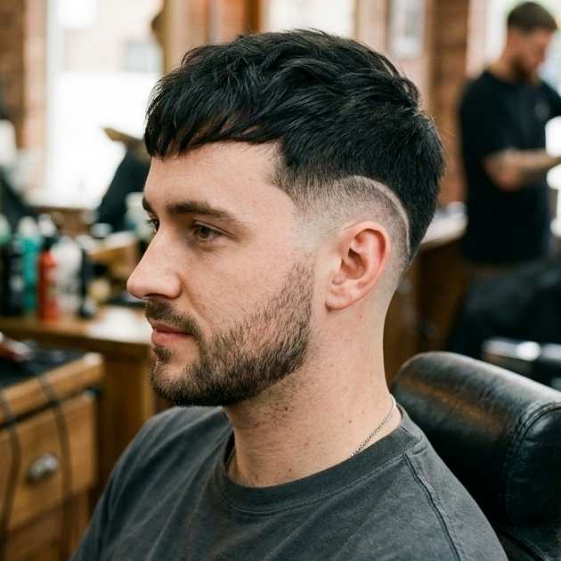 Burst Fade Taper for Thin Hair