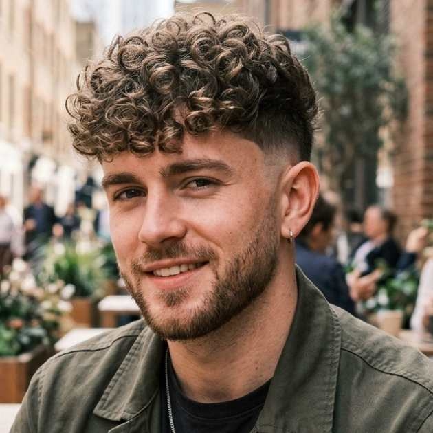 Curly Burst Fade Fringe