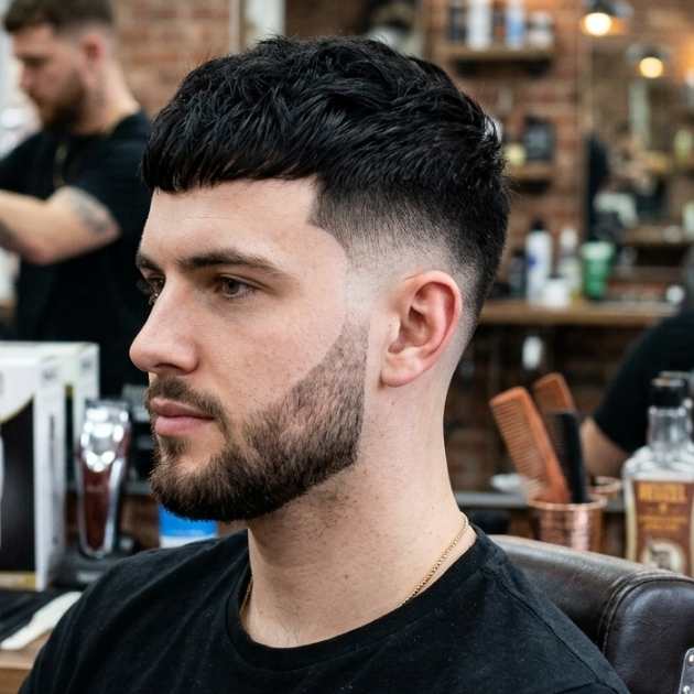French Crop Burst Fade Taper