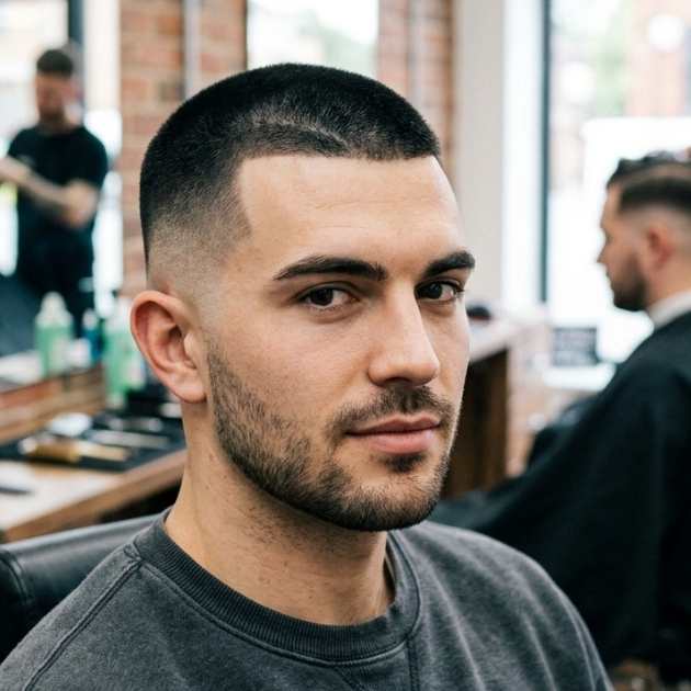 Induction Burst Fade Buzz Cut