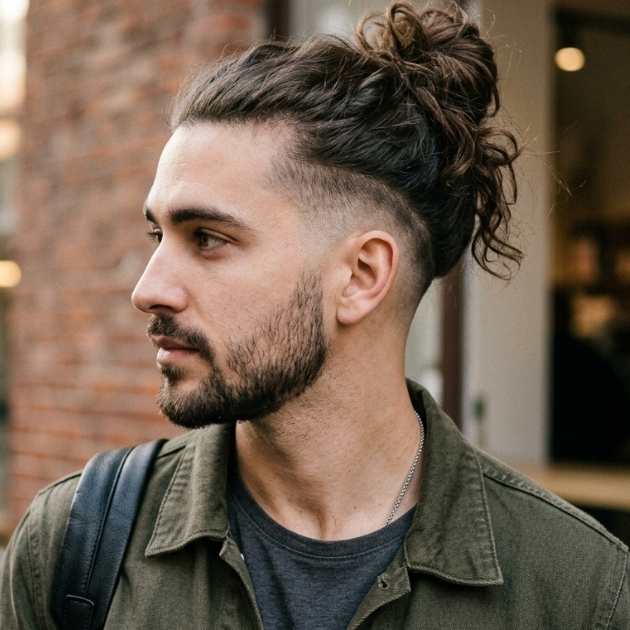 Long Hair with Fade