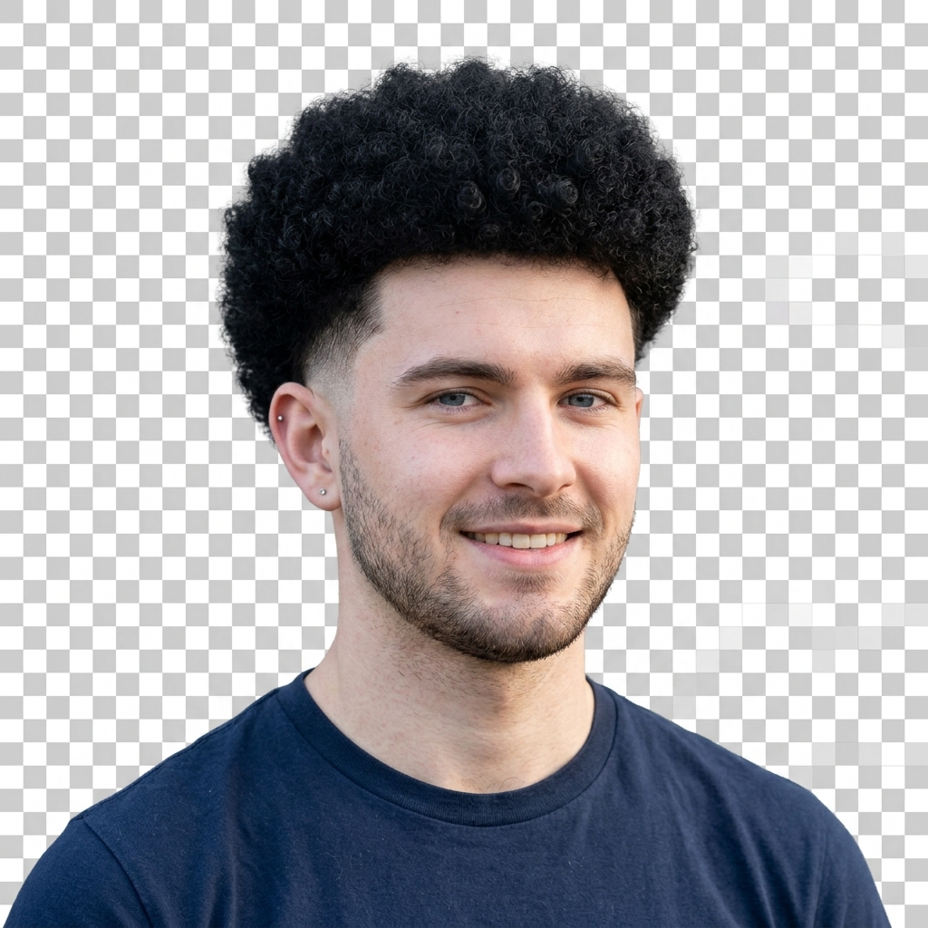 Burst Fade Afro